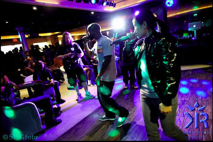 Skytzmatic and Trizz on stage